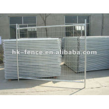 Galvanized temporary fencing